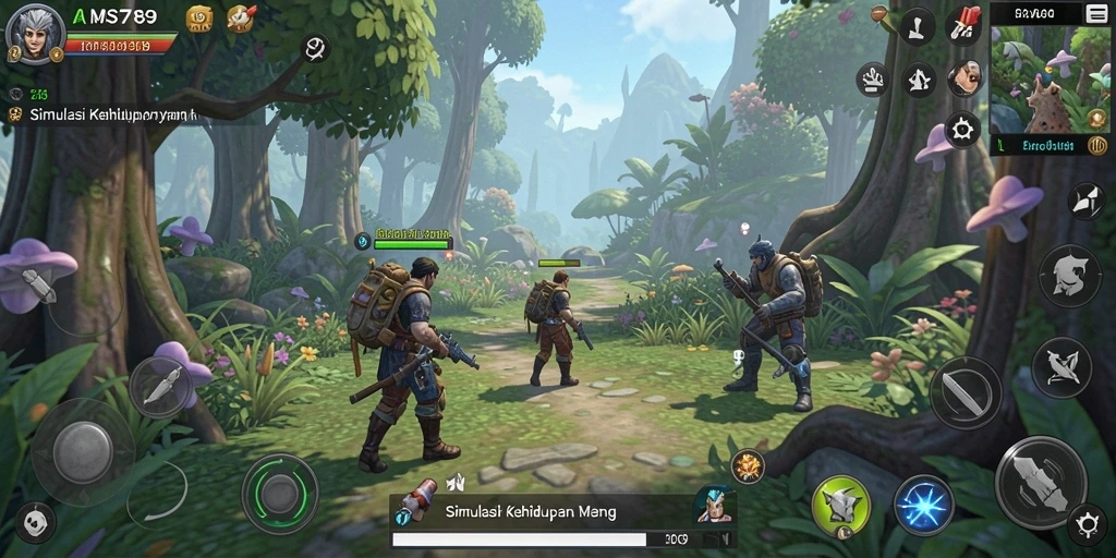 Tampilan menarik dari gameplay Simulation di AMS789.