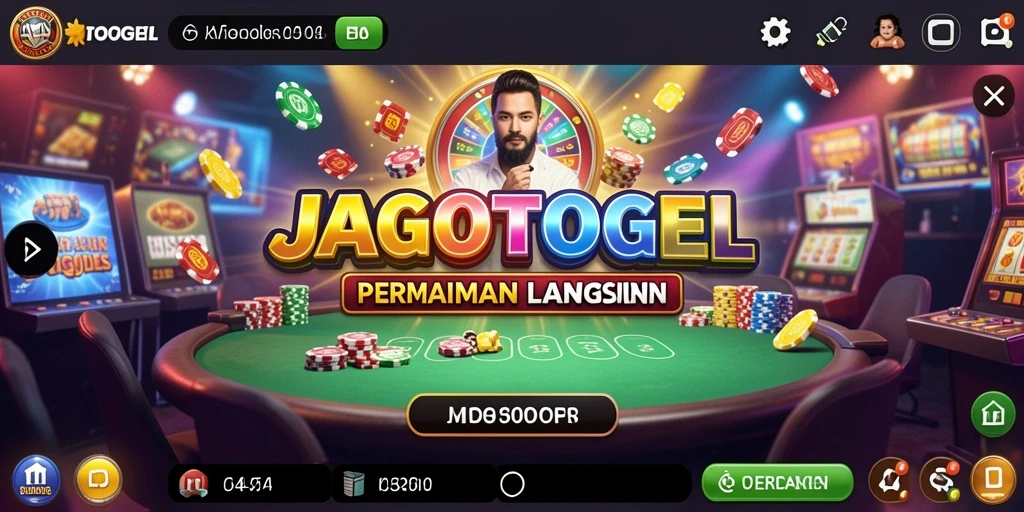 Tampilan gameplay seru di JAGOTOGEL dengan dealer langsung dan suasana kasino.