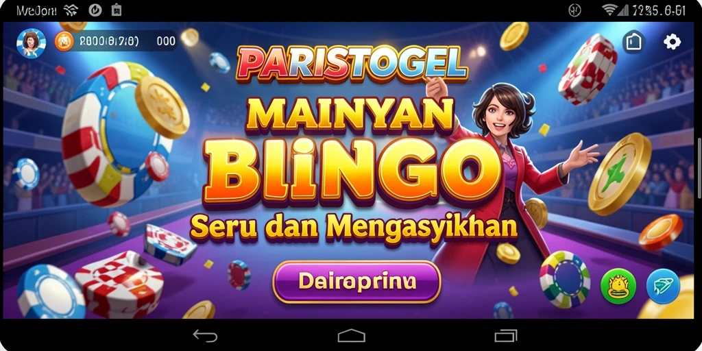 Tampilan gameplay Bingo PARISTOGEL yang seru dan interaktif.