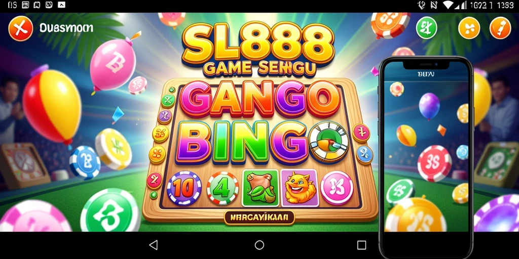 Tangkapan layar gameplay SL888 menampilkan keseruan bermain Bingo.